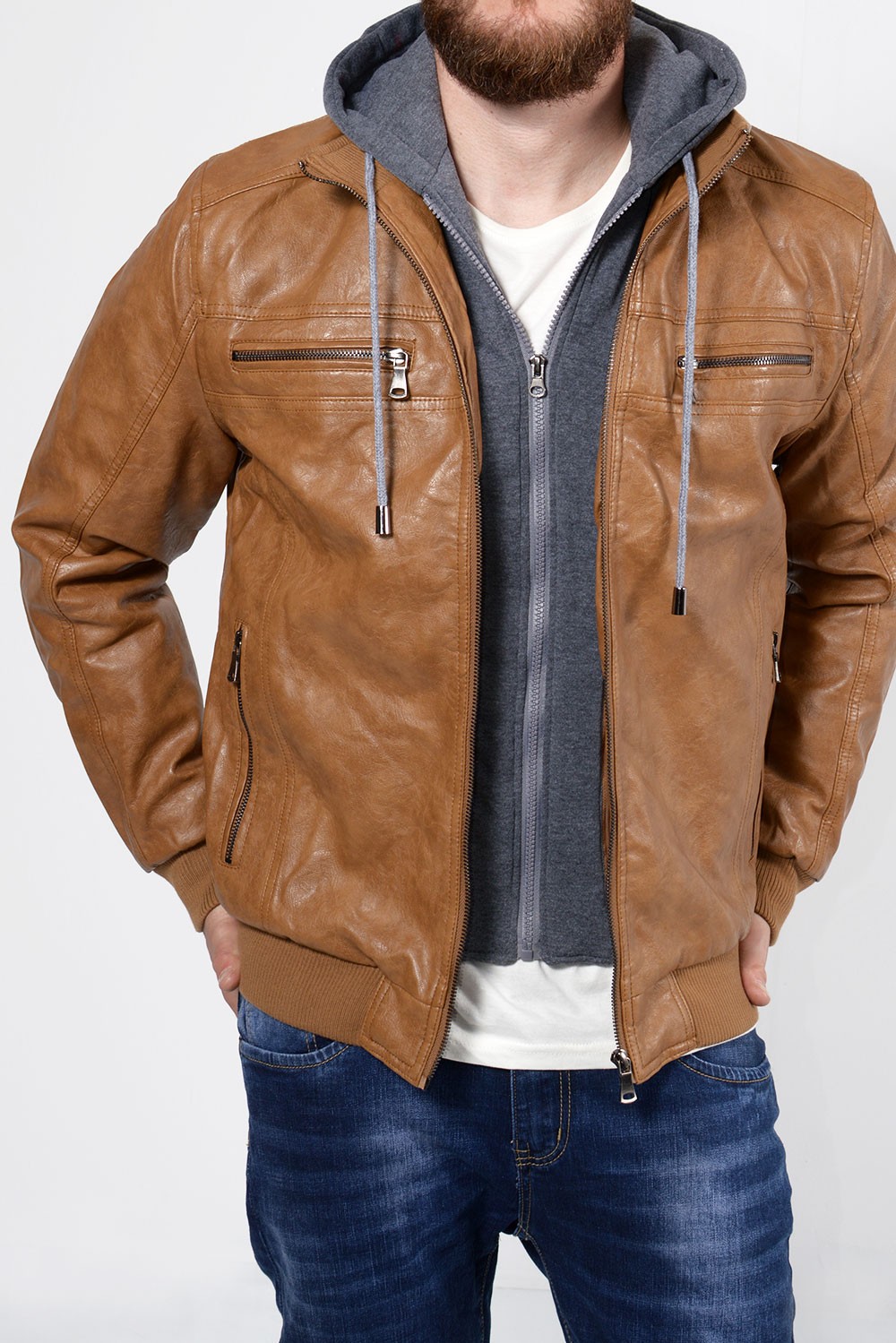 Leather jacket - Brown